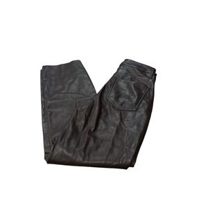 EXPRESS Modern Straight‎ Super High Rise Faux Leather Pants Size 4S